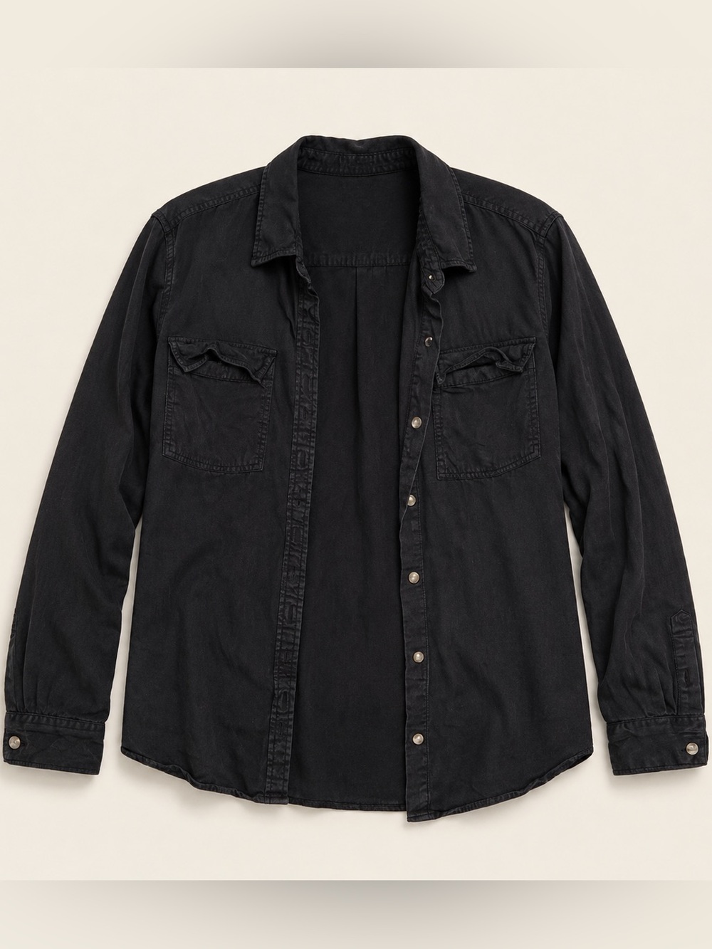 Navy Button-Up Shirt